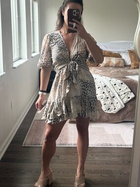 Olivaceous Cheetah Print Sundress